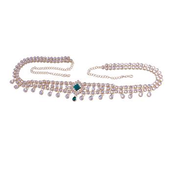 Ethnic Kundan Studded Kamarband/Belly Chain for Women  1