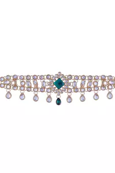 Ethnic Kundan Studded Kamarband/Belly Chain for Women 