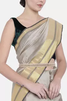 Traditional Kundan & Pearl Studded Adjustable Kamarband/Belly Chain For Women/Girls 