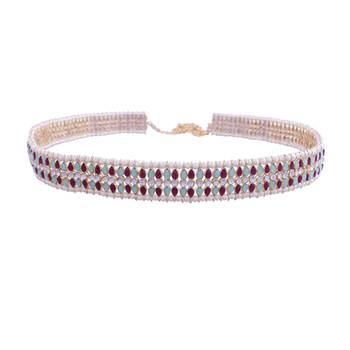 Traditional Kundan & Pearl Studded Adjustable Kamarband/Belly Chain For Women/Girls  1