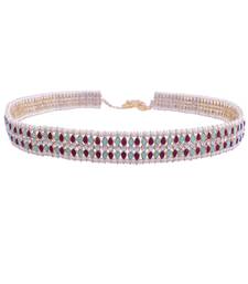 Traditional Kundan & Pearl Studded Adjustable Kamarband/Belly Chain For Women/Girls 