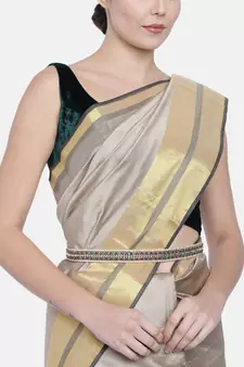 Traditional Kundan & Pearl Studded Adjustable Kamarband/Belly Chain For Women/Girls 