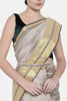 Traditional Kundan & Pearl Studded Adjustable Kamarband/Belly Chain For Women/Girls 