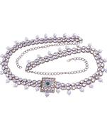 Traditional Kundan & Pearl Studded Adjustable Kamarband/Belly Chain For Women/Girls 