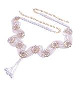 Traditional Kundan & Pearl Studded Adjustable Kamarband/Belly Chain For Women/Girls 