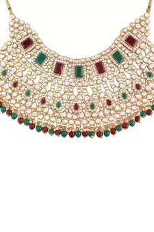 Traditional Ethnic Indian Kundan Dulhan Bridal Jewellery Set for Women 