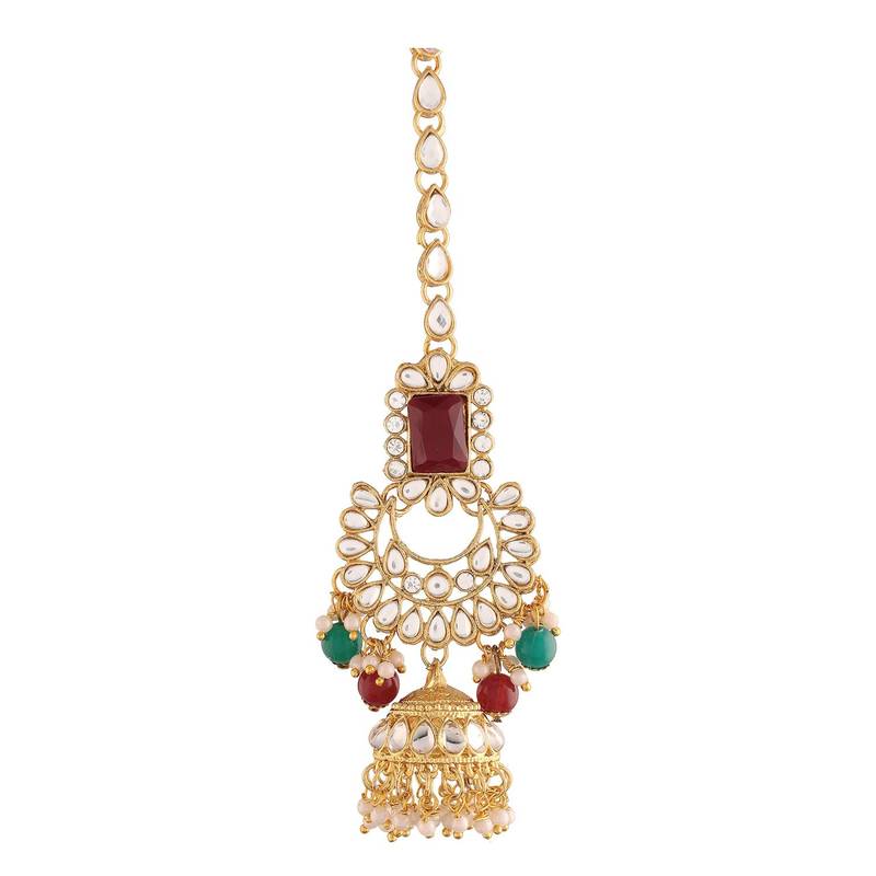 Traditional Ethnic Indian Kundan Dulhan Bridal Jewellery Set for Women 