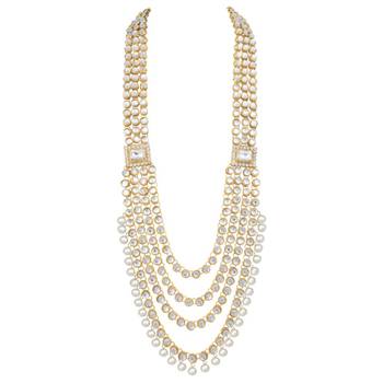 Traditional Ethnic Indian White Kundan Dulhan Bridal Jewellery Set for Women 5
