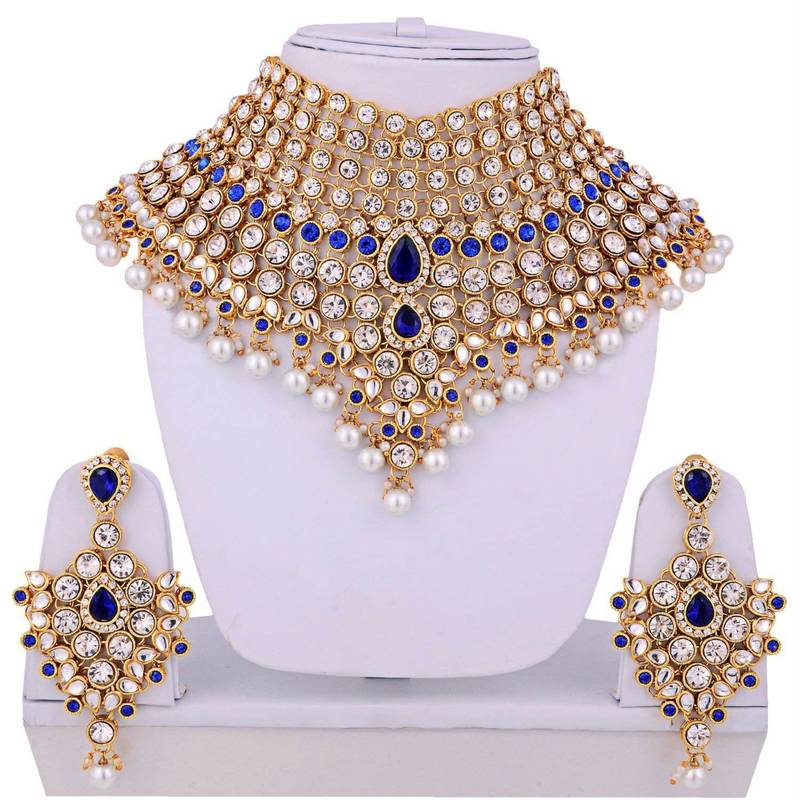 Traditional Kundan Ethnic Bridal Jewellery Set for Women 