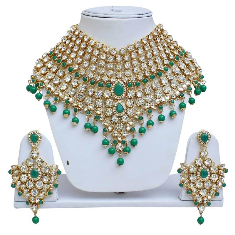 Traditional Kundan Ethnic Bridal Jewellery Set for Women 