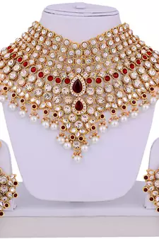 Traditional Kundan Ethnic Bridal Jewellery Set for Women 