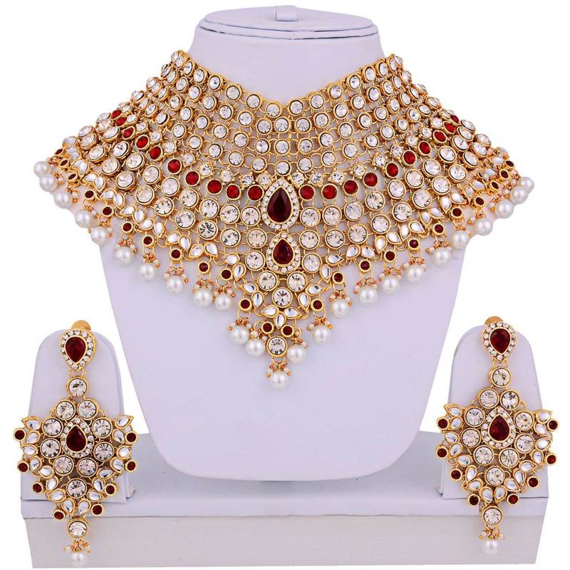 Traditional Kundan Ethnic Bridal Jewellery Set for Women 
