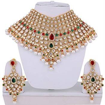 Traditional Kundan Ethnic Bridal Jewellery Set for Women  4