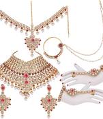 Traditional Kundan Ethnic Bridal Jewellery Set for Women (BLP021Pi)