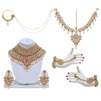 Traditional Kundan Ethnic Bridal Jewellery Set for Women (BLP021Pi) 2