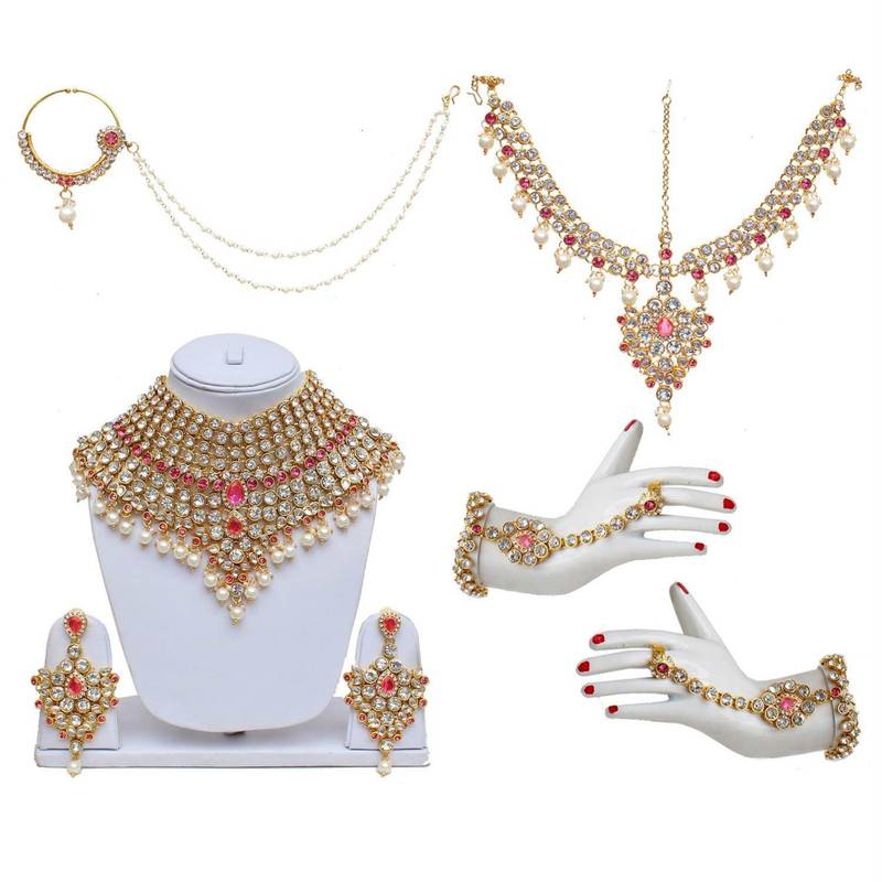 Traditional Kundan Ethnic Bridal Jewellery Set for Women (BLP021Pi)