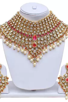Traditional Kundan Ethnic Bridal Jewellery Set for Women (BLP021Pi)