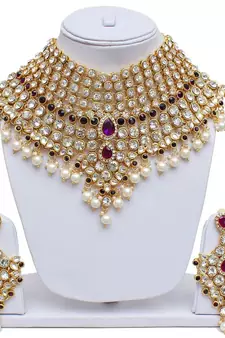 Traditional Kundan Ethnic Bridal Jewellery Set for Women 