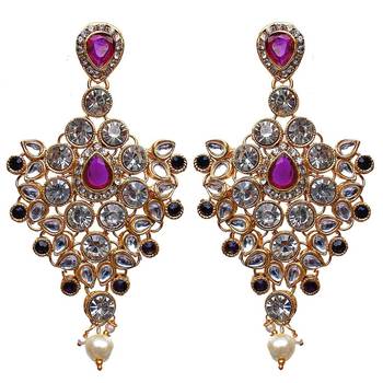 Traditional Kundan Ethnic Bridal Jewellery Set for Women  5