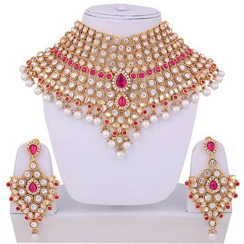 Traditional Kundan Ethnic Bridal Jewellery Set for Women  3