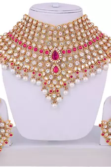 Traditional Kundan Ethnic Bridal Jewellery Set for Women 