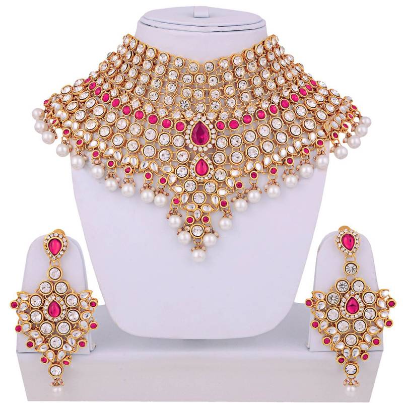 Traditional Kundan Ethnic Bridal Jewellery Set for Women 