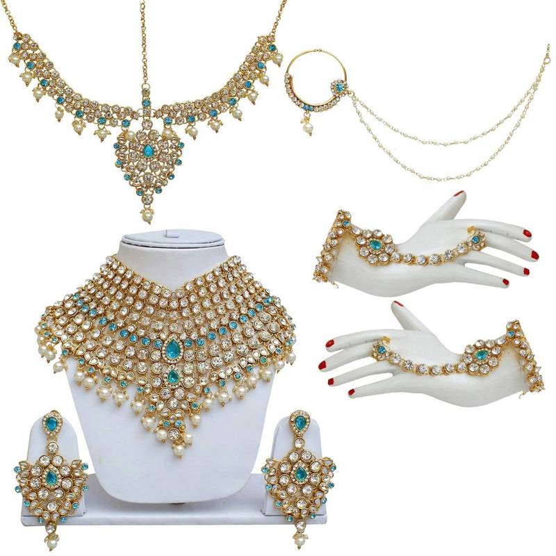 Traditional Kundan Ethnic Bridal Jewellery Set for Women 
