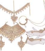Traditional Kundan Ethnic Bridal Jewellery Set for Women 