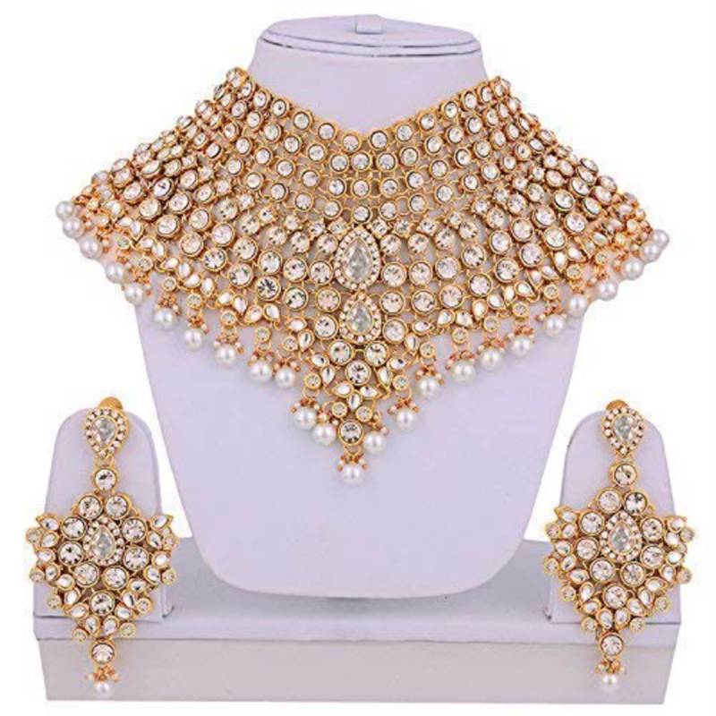 Traditional Kundan Ethnic Bridal Jewellery Set for Women 
