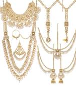 Traditional Handcrafted Faux Kundan & Stone Studded Bridal Jewellery Set For Women 