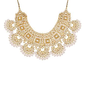 Traditional Handcrafted Faux Kundan & Stone Studded Bridal Jewellery Set For Women  2