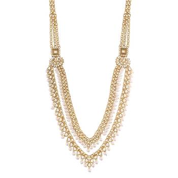 Traditional Handcrafted Faux Kundan & Stone Studded Bridal Jewellery Set For Women  3