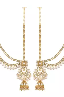 Traditional Handcrafted Faux Kundan & Stone Studded Bridal Jewellery Set For Women 