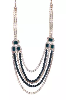 Traditional Handcrafted Faux Kundan & Stone Studded Bridal Jewellery Set For Women (BLP030G)