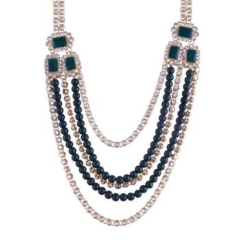 Traditional Handcrafted Faux Kundan & Stone Studded Bridal Jewellery Set For Women (BLP030G) 4