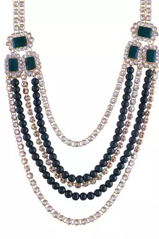 Traditional Handcrafted Faux Kundan & Stone Studded Bridal Jewellery Set For Women (BLP030G)