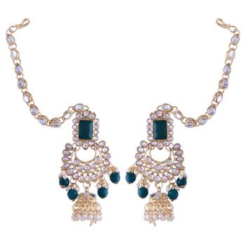 Traditional Handcrafted Faux Kundan & Stone Studded Bridal Jewellery Set For Women (BLP030G) 5