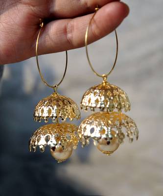 Double Decker Hoop Earring  2