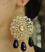Halki Fulki Black Earring