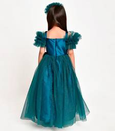 Jelly Jones  Sparkle Bow Gown with Hair Band -Green