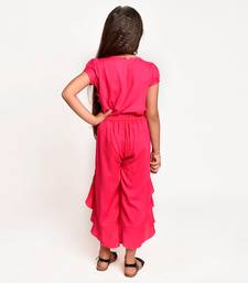 Jelly Jones Top with frill Plazo-Pink