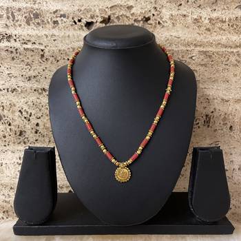 Orange necklaces 3
