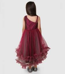 Duel shade Asymtric Sequance Flared Dress