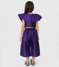 Burgandy Pleated top & Culotte