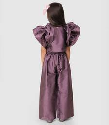Lavendar flower sleeve top&Pant