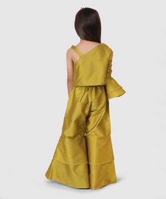 Neon Green Top& Flared Pant 2