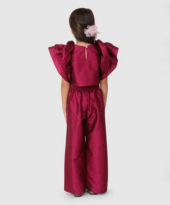 Plum flower sleeve top&Pant 2