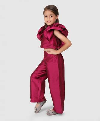 Plum flower sleeve top&Pant 6