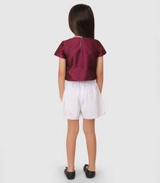 Wine Flower top & shorts