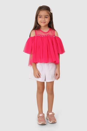 Pink Gather top